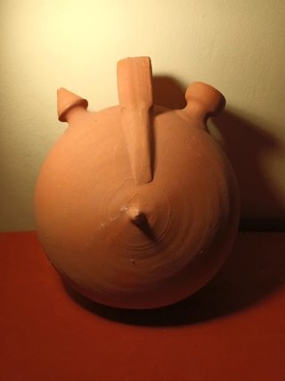 Botijo de mesa de barro