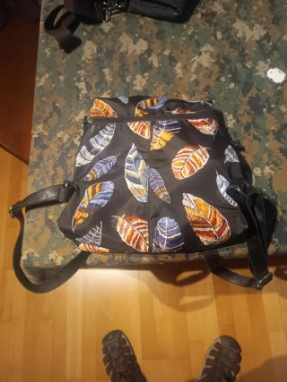 Bolso/Mochila Misako Plumas Multicolor