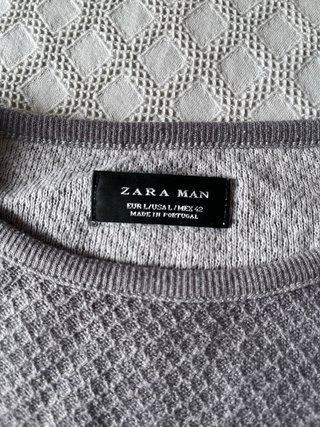 Jersey fino Zara gris degradado