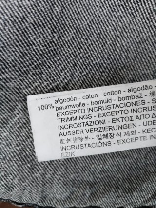 Cazadora vaquera gris Zara