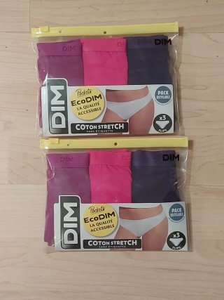 Pack 3 Braguitas DIM Algodón Stretch
