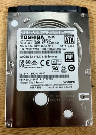 Disco Duro Toshiba 500GB 2.5