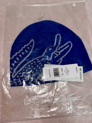 Gorro Lacoste Azul Cocodrilo