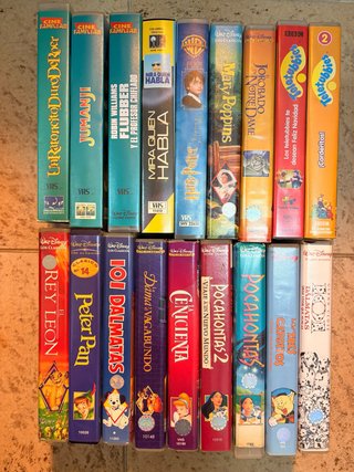 Lote de Películas VHS Infantiles