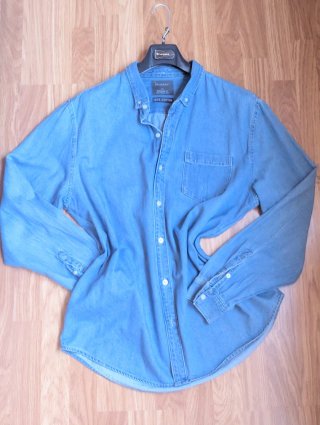 Camisa vaquera Primark azul hombre XL