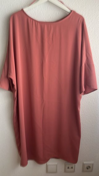 Vestido rosa talla grande XXXL