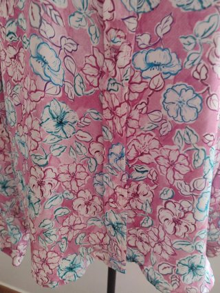 Blusa Zara Manga Larga Estampada Talla S