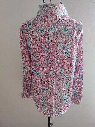 Blusa Zara Manga Larga Estampada Talla S