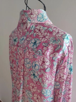 Blusa Zara Manga Larga Estampada Talla S