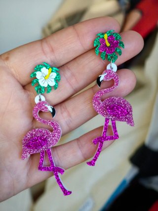 Pendientes de Flamenco con Brillo