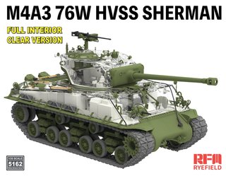 Maqueta M4A3 76W HVSS SHERMAN Interior, RFM 1/35