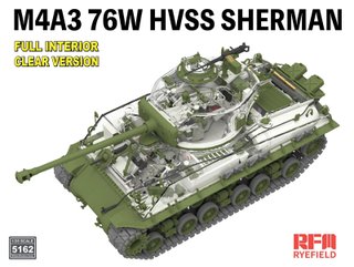 Maqueta M4A3 76W HVSS SHERMAN Interior, RFM 1/35