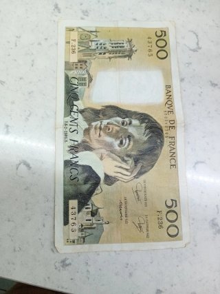 Billete 500 Francos Franceses