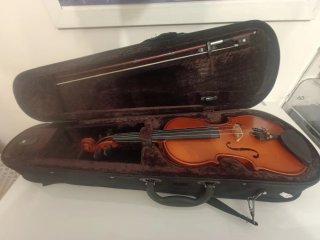 Violín profesional con arco y estuche