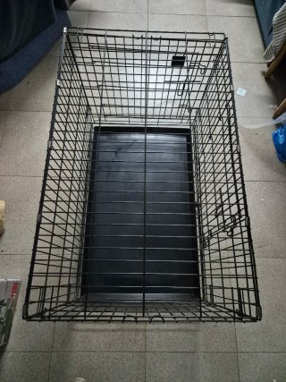 Jaula para perro negra, talla 3. 93x76x56