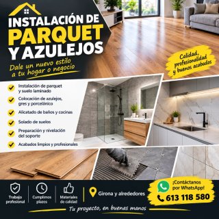 Instalación de Parquet y Azulejos en Girona