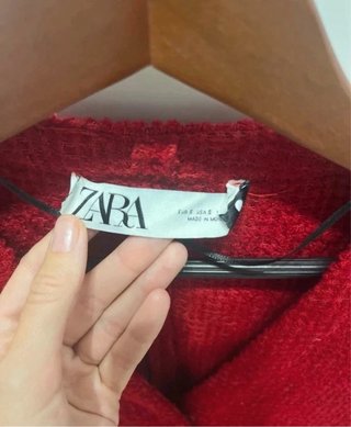 Vestido Zara rojo botones dorados Talla S