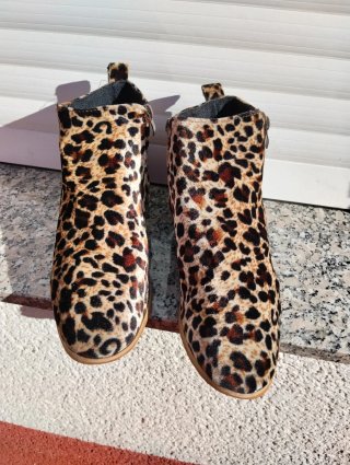 Botines Estampado Leopardo