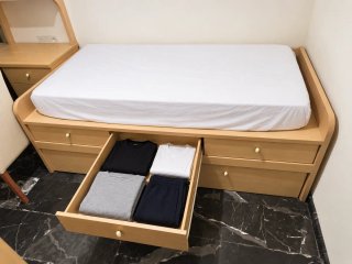 Cama Individual con Cajones y Somier