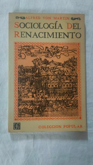 Sociología del Renacimiento, de Alfred von Martin