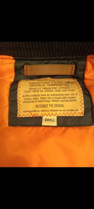 Cazadora Bomber Alpha Industries Negra