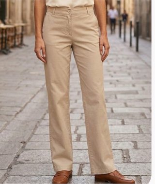Pantalón Mango Beige Talla S