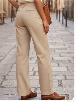 Pantalón Mango Beige Talla S