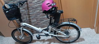 Bicicleta Eléctrica Plegable Blanca