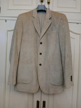 Americana de pana beige