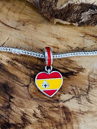 Charm España Corazón - Plata