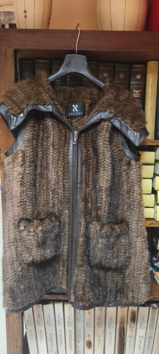 Chaleco EXCOSS Pelo Marrón Talla 42
