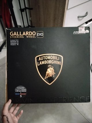 Volante PC Atomic Gallardo con Pedales