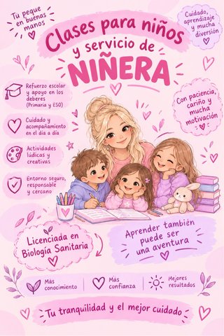 Niñera o profesora de repaso