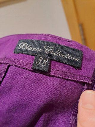 Vestido palabra de honor lentejuelas morado T.38