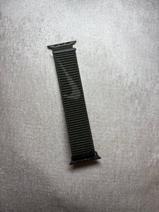 Correa Apple Watch Tejido Verde Oscuro