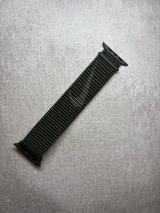 Correa Apple Watch Tejido Verde Oscuro
