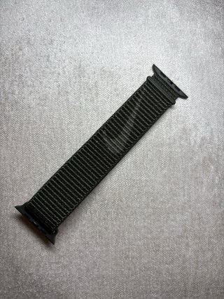Correa Apple Watch Tejido Verde Oscuro