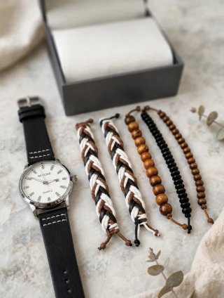 Set Reloj SKYLINE y 5 Pulseras
