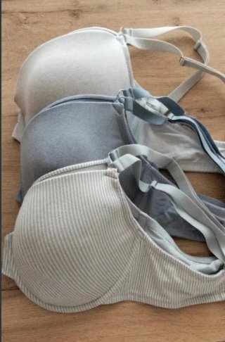 Lote 3 Sujetadores Beige y Gris