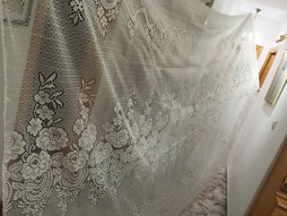 Cortinas de Ganchillo Blancas