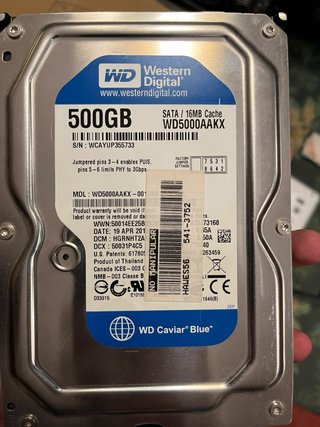 Disco Duro HDD Western Digital 500GB