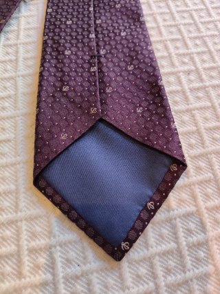 Corbata Loewe Morada con Etiqueta