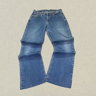 Vaqueros Levi's 586 Bootcut Pantalón Campana Azul