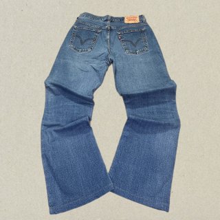 Vaqueros Levi's 586 Bootcut Pantalón Campana Azul
