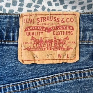 Vaqueros Levi's 586 Bootcut Pantalón Campana Azul