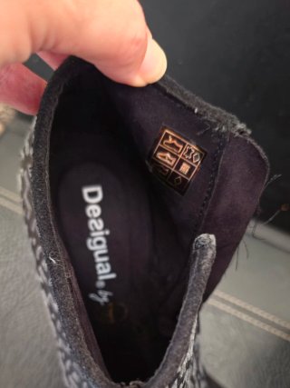 Botines de Tacón Desigual Negros Talla 38