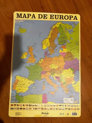 Mapa de Europa con Banderas