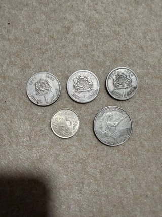 Colección de 5 monedas antiguas