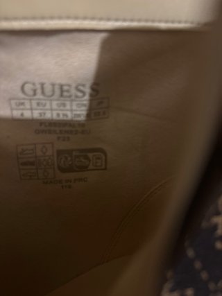 Botines Guess Piel Marrón Talla 37
