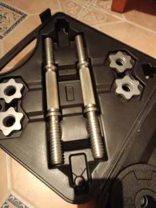 Kit Mancuernas 20 kg + 4x0.5 kg